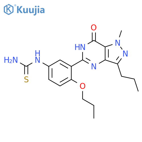 Thiourea, N-[3-(6,7-dihydro-1-methyl-7-oxo-3-propyl-1H-pyrazolo[4,3-d]pyrimidin-5-yl)-4-propoxyphenyl]- structure