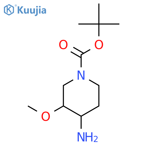 tert-butyl (3S,4R)-4-amino-3-methoxypiperidine-1-carboxylate structure
