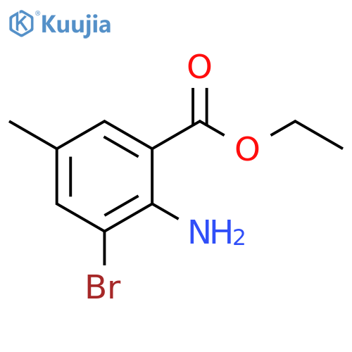 ethyl 2-amino-3-bromo-5-methylbenzoate structure