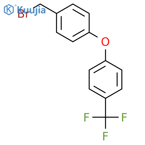 Benzene, 1-[4-(bromomethyl)phenoxy]-4-(trifluoromethyl)- structure