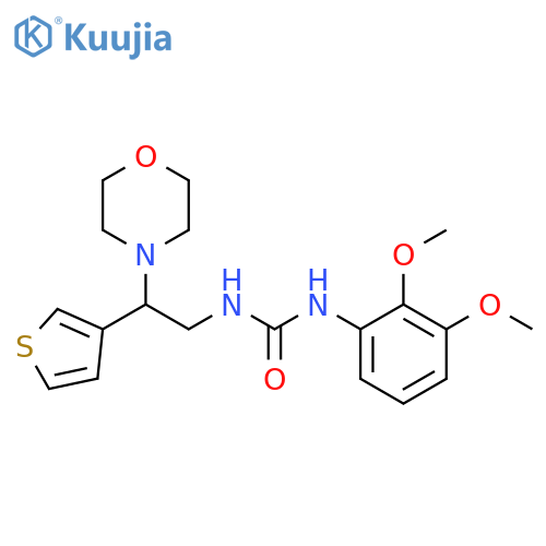 3-(2,3-dimethoxyphenyl)-1-[2-(morpholin-4-yl)-2-(thiophen-3-yl)ethyl]urea structure