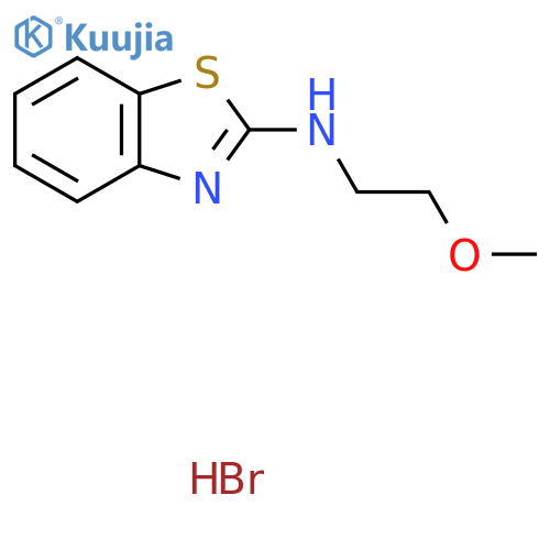 N-(2-Methoxyethyl)-1,3-benzothiazol-2-amine hydrobromide structure