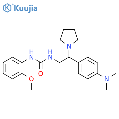 1-{2-[4-(dimethylamino)phenyl]-2-(pyrrolidin-1-yl)ethyl}-3-(2-methoxyphenyl)urea structure