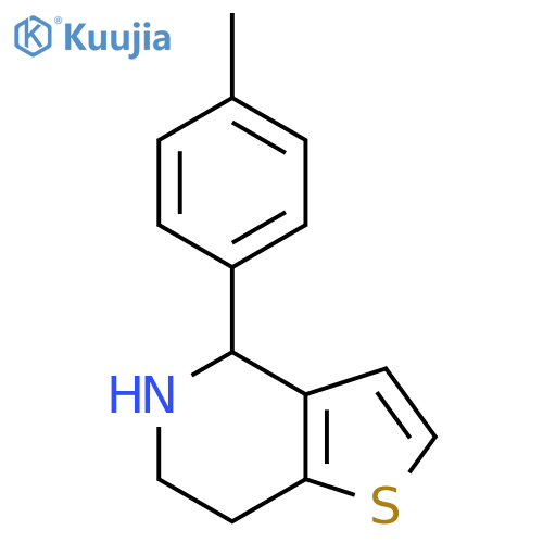 4-(4-methylphenyl)-4H,5H,6H,7H-thieno3,2-cpyridine structure
