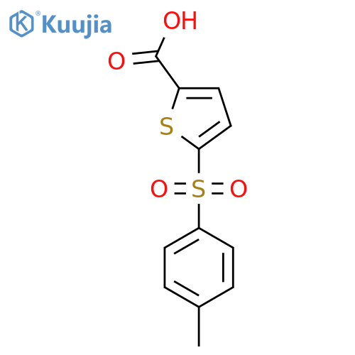 5-(4-methylbenzenesulfonyl)thiophene-2-carboxylic acid structure