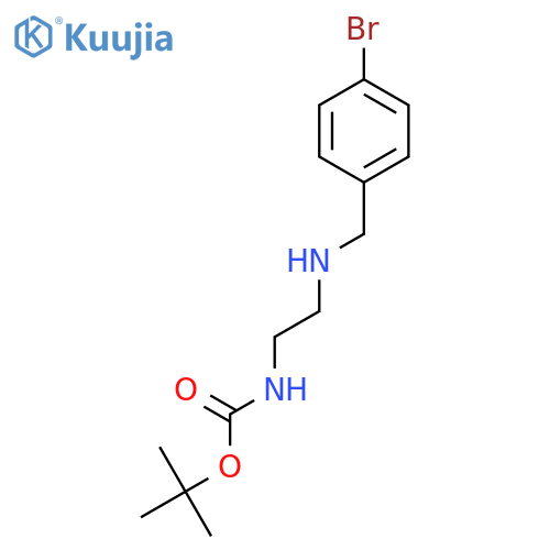 Carbamic acid, N-2-(4-bromophenyl)methyl-aminoethyl-, 1,1-dimethylethyl ester structure