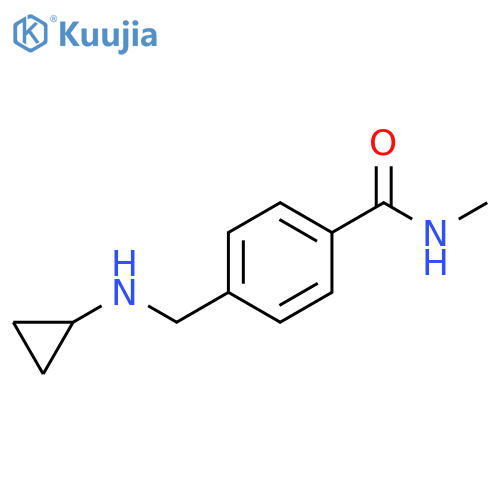 4-[(cyclopropylamino)methyl]-N-methylbenzamide structure