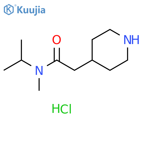 N-methyl-2-(piperidin-4-yl)-N-(propan-2-yl)acetamide hydrochloride structure