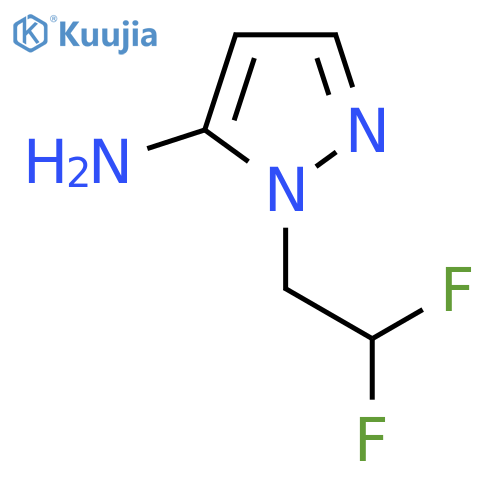 1-(2,2-Difluoroethyl)-1H-pyrazol-5-amine structure