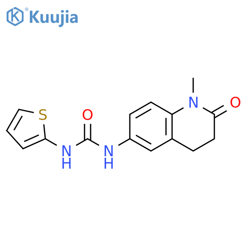 1-(1-methyl-2-oxo-1,2,3,4-tetrahydroquinolin-6-yl)-3-(thiophen-2-yl)urea structure