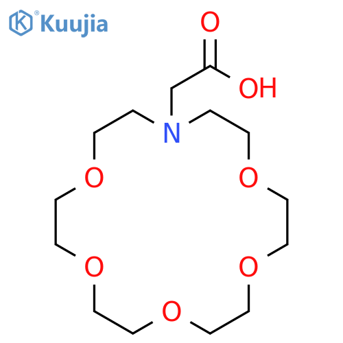 1,4,7,10,13-Pentaoxa-16-azacyclooctadecane-16-acetic acid structure