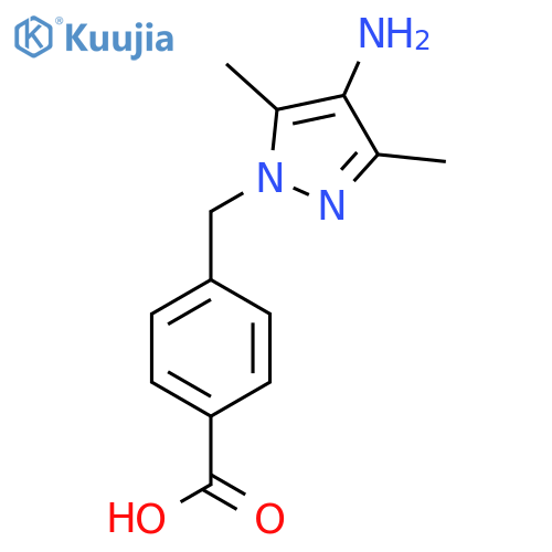 4-(4-Amino-3,5-dimethyl-1H-pyrazol-1-yl)methylbenzoic Acid structure