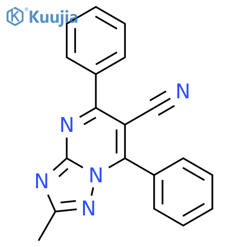 [1,2,4]Triazolo[1,5-a]pyrimidine-6-carbonitrile, 2-methyl-5,7-diphenyl- structure