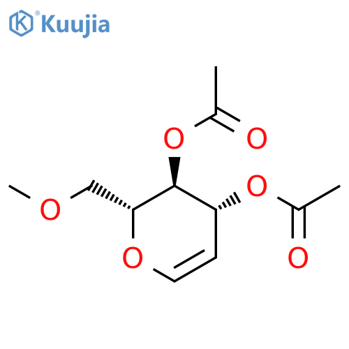 D-arabino-Hex-1-enitol, 1,5-anhydro-2-deoxy-6-O-methyl-, diacetate structure