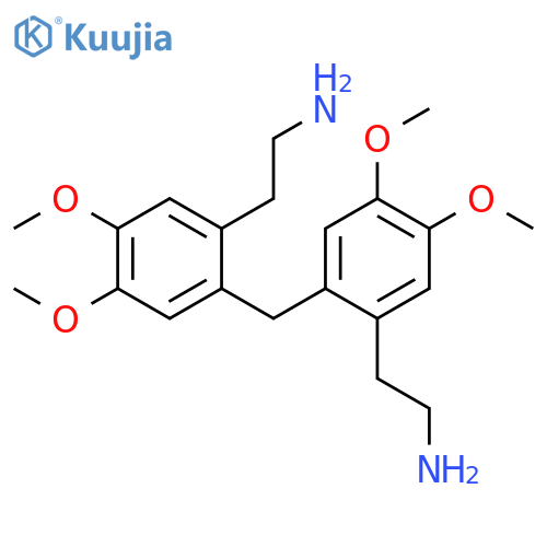 2-[2-[[2-(2-aminoethyl)-4,5-dimethoxy-phenyl]methyl]-4,5-dimethoxy-phenyl]ethanamine structure