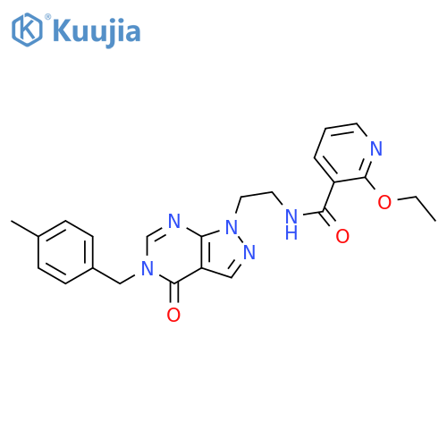 2-ethoxy-N-(2-{5-(4-methylphenyl)methyl-4-oxo-1H,4H,5H-pyrazolo3,4-dpyrimidin-1-yl}ethyl)pyridine-3-carboxamide structure
