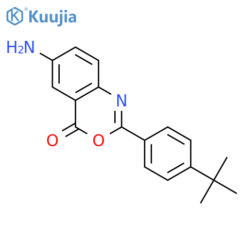 4H-3,1-Benzoxazin-4-one, 6-amino-2-[4-(1,1-dimethylethyl)phenyl]- structure
