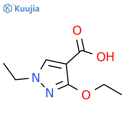 3-ethoxy-1-ethyl-1H-pyrazole-4-carboxylic acid structure