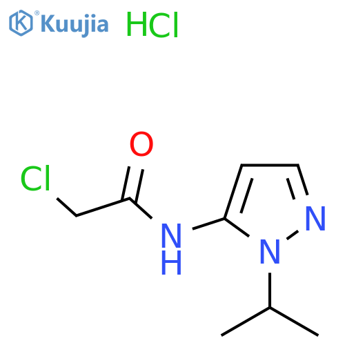 2-Chloro-N-1-(propan-2-yl)-1H-pyrazol-5-ylacetamide Hydrochloride structure