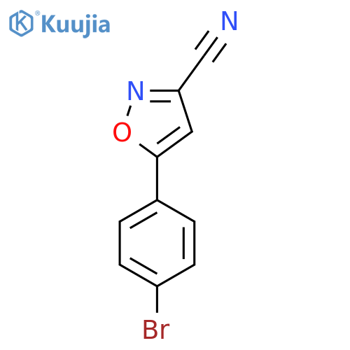 5-(4-Bromo-phenyl)-isoxazole-3-carbonitrile structure