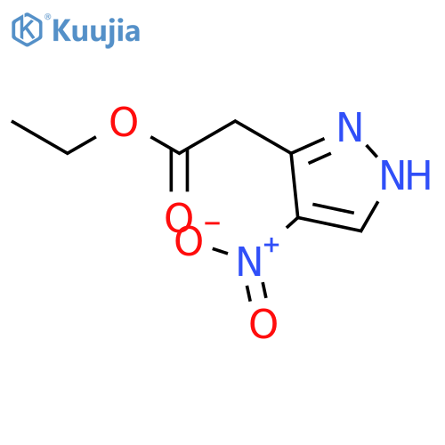 Ethyl (4-nitro-1h-pyrazol-3-yl)acetate structure