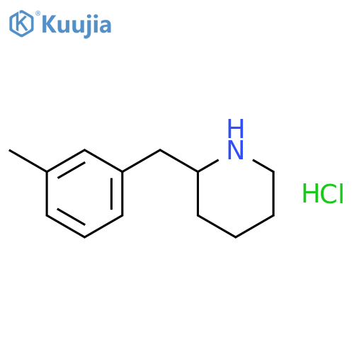 2-(3-Methyl-benzyl)-piperidine hydrochloride structure