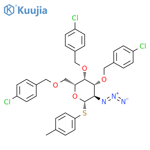 4-Methylphenyl 2-Azido-2-deoxy-3,4,6-tri-O-4-chlorobenzyl-1-thio-Beta-D-galactopyranoside structure