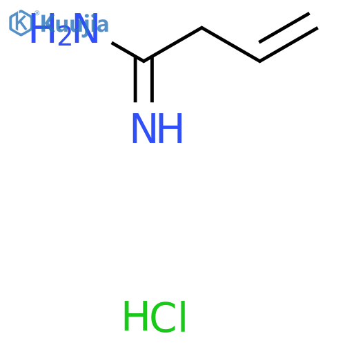 3-Butenimidamide, hydrochloride (1:1) structure