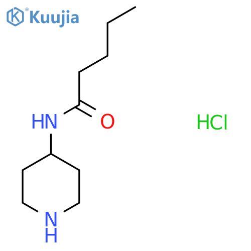 N-(piperidin-4-yl)pentanamide hydrochloride structure