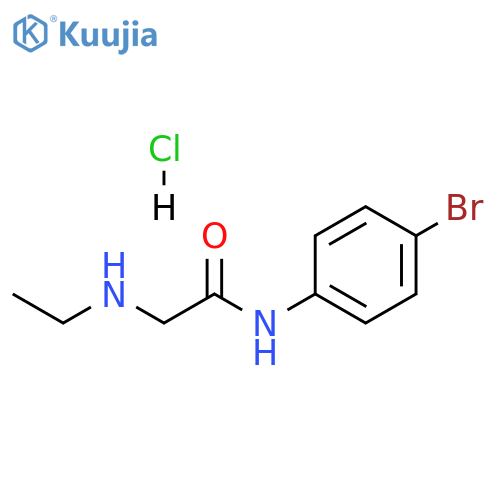 N-(4-bromophenyl)-2-(ethylamino)acetamide hydrochloride structure