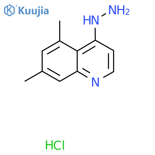 5,7-Dimethyl-4-hydrazinoquinoline hydrochloride structure