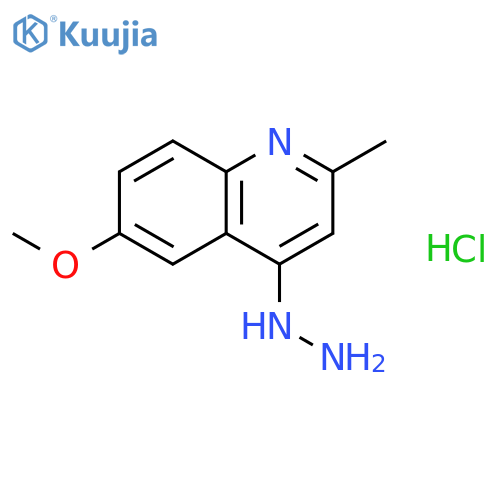 4-Hydrazino-6-methoxy-2-methylquinoline Hydrochloride structure