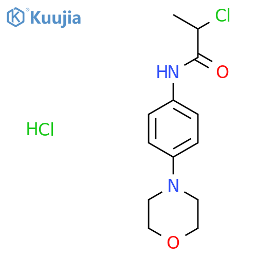 2-Chloro-N-[4-(morpholin-4-yl)phenyl]propanamide Hydrochloride structure