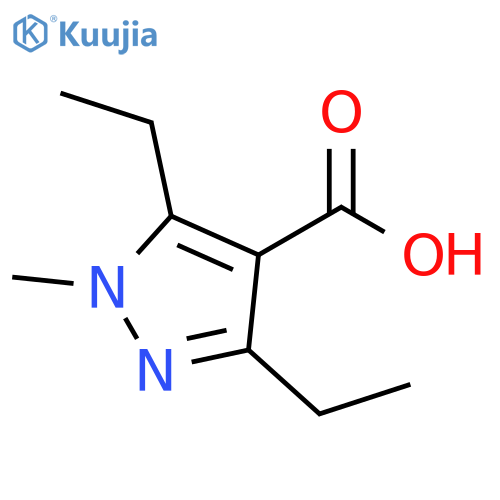 3,5-DIETHYL-1-METHYL-1H-PYRAZOLE-4-CARBOXYLIC ACID structure