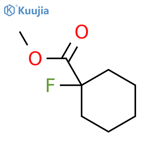 Cyclohexanecarboxylicacid, 1-fluoro-, methyl ester structure