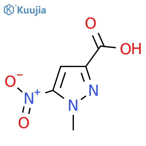 1-Methyl-5-nitro-1H-pyrazole-3-carboxylic acid structure