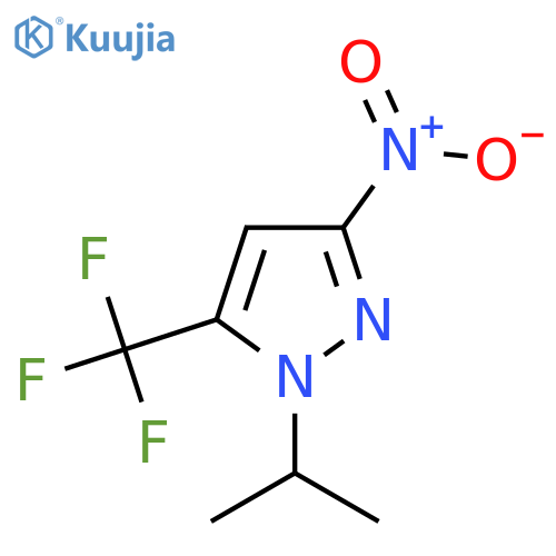1-Isopropyl-3-nitro-5-(trifluoromethyl)-1H-pyrazole structure