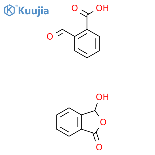 2-formylbenzoic acid, 3-hydroxy-1,3-dihydro-2-benzofuran-1-one structure