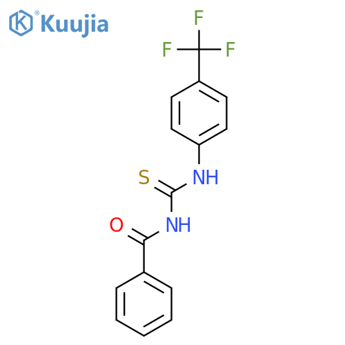 N-Benzoyl-N'-4-(trifluoromethyl)phenylthiourea structure