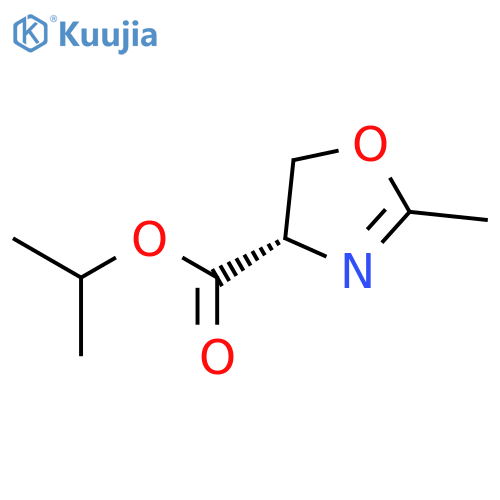 4-Oxazolecarboxylicacid, 4,5-dihydro-4-(1-methylethyl)-, methyl ester, (4S)- structure
