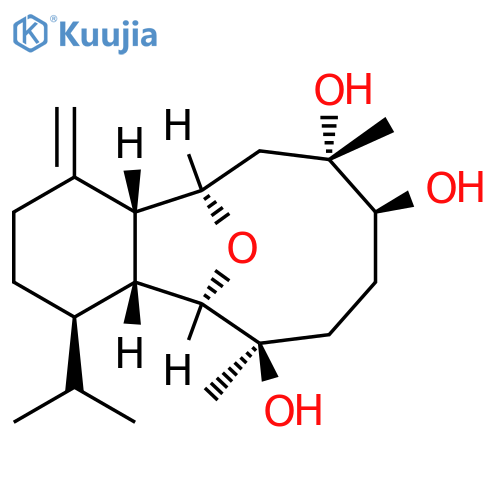 5,12-Epoxybenzocyclodecene-6,9,10-triol,tetradecahydro-6,10-dimethyl-1-methylene-4-(1-methylethyl)-,(4R,4aR,5R,6R,9S,10S,12R,12aR)- structure