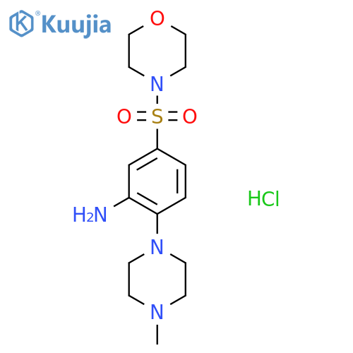2-(4-Methylpiperazin-1-yl)-5-(morpholine-4-sulfonyl)aniline Hydrochloride structure