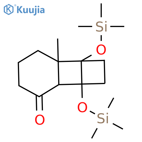 Tricyclo[4.4.0.02,5]decan-7-one, 1-methyl-2,5-bis[(trimethylsilyl)oxy]- structure