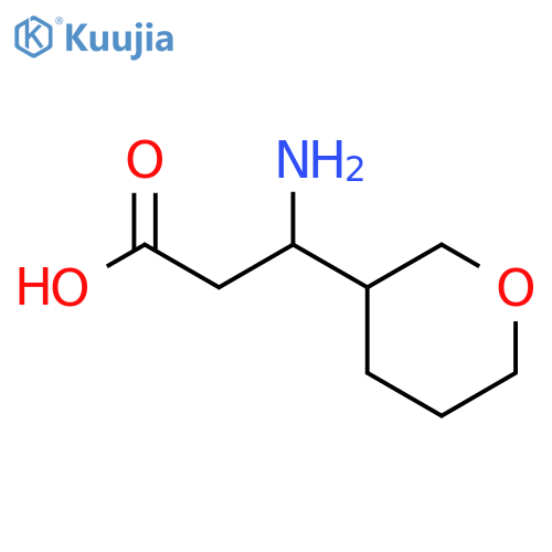 3-amino-3-(oxan-3-yl)propanoic acid structure