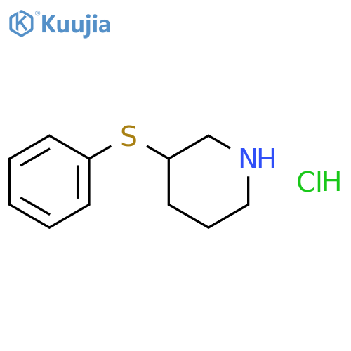 3-(phenylsulfanyl)piperidine hydrochloride structure