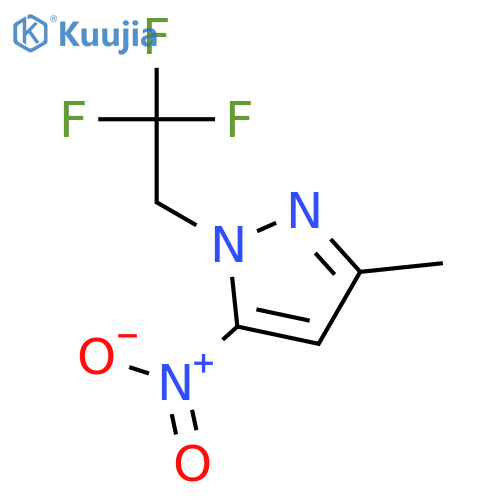 3-methyl-5-nitro-1-(2,2,2-trifluoroethyl)-1H-pyrazole structure