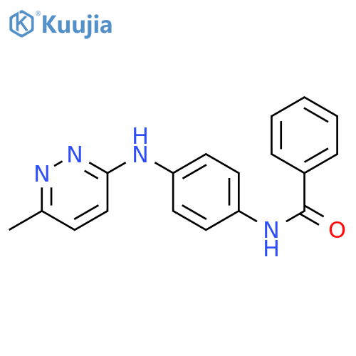 N-{4-(6-methylpyridazin-3-yl)aminophenyl}benzamide structure