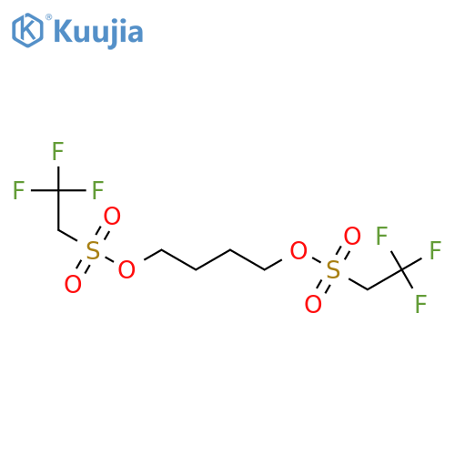 Butane-1,4-diyl bis(2,2,2-trifluoroethanesulfonate) structure