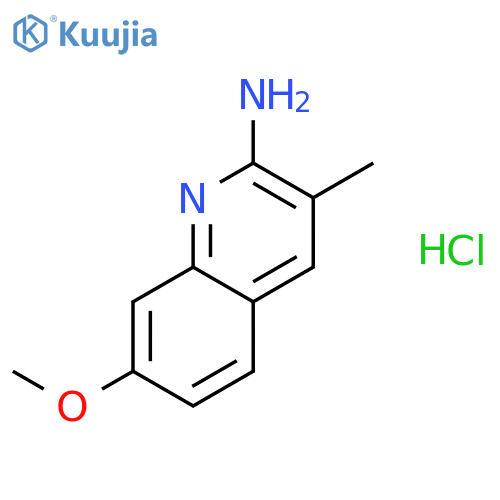 7-methoxy-3-methylquinolin-2-amine,hydrochloride structure