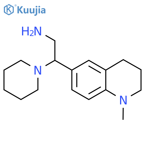 2-(1-methyl-1,2,3,4-tetrahydroquinolin-6-yl)-2-(piperidin-1-yl)ethan-1-amine structure